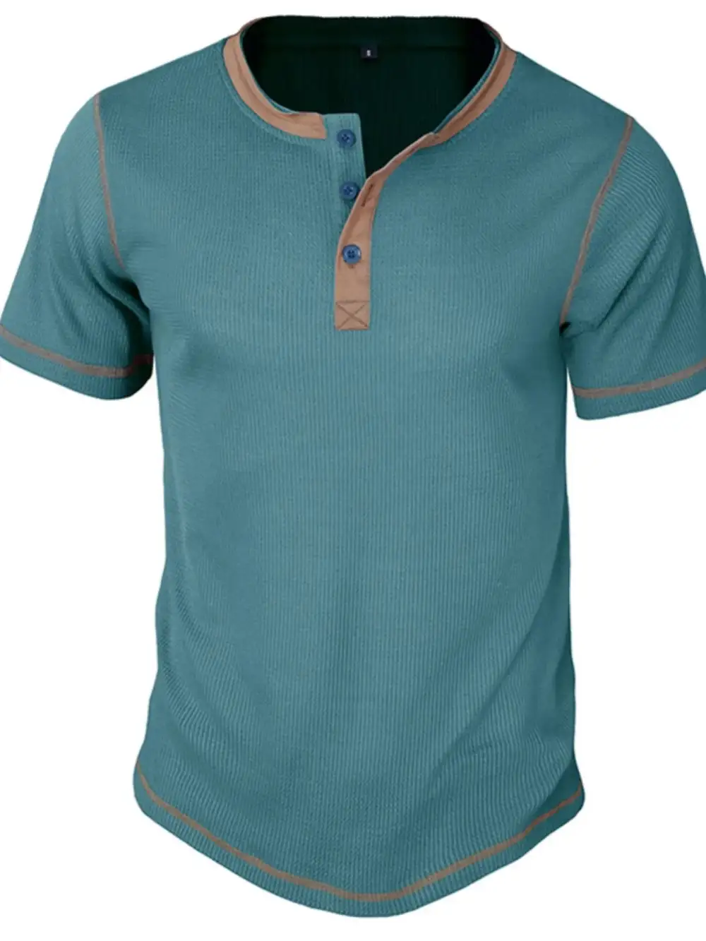 Clean Contrast Detail Collared Polo Shirt