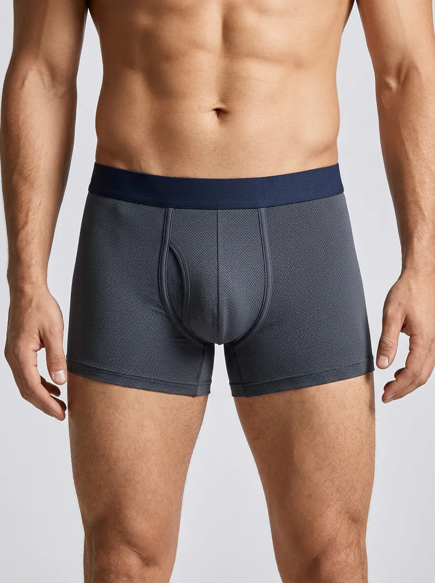 Men's Minimalist Geometric Pattern Boxer Briefs