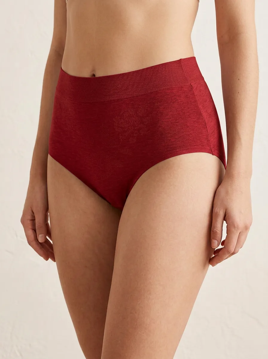 Women's Seamless Floral-Pattern Panties