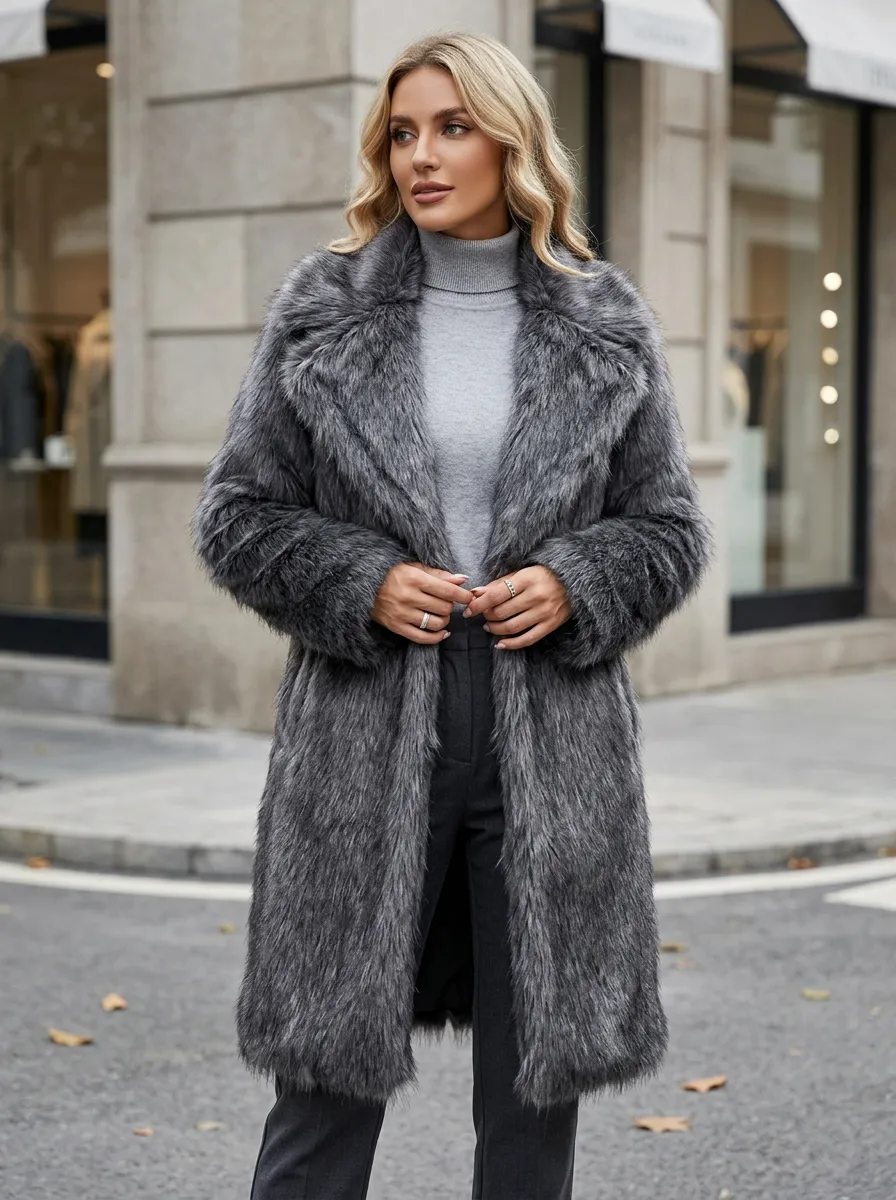 Women's Faux Fur Winter Coat