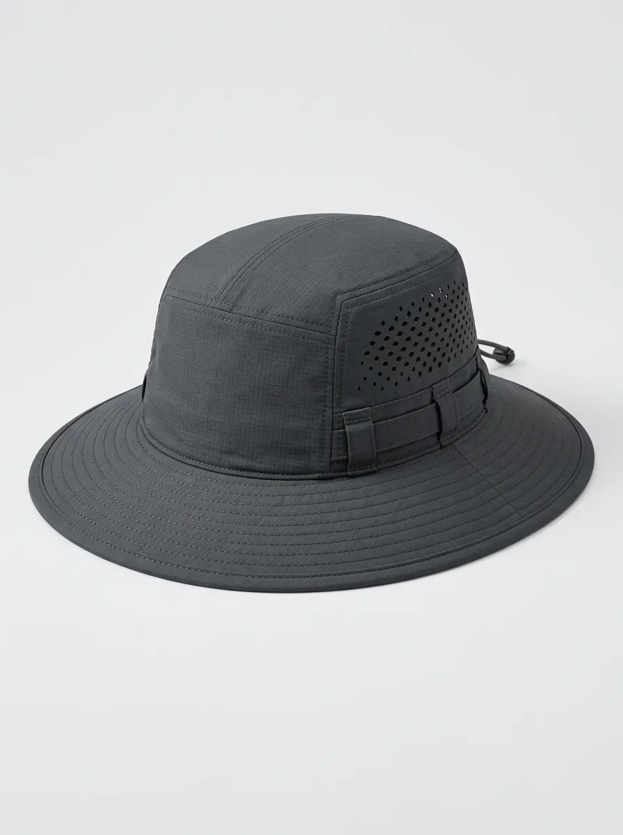 Wide Brim Breathable Mesh Bucket Hat