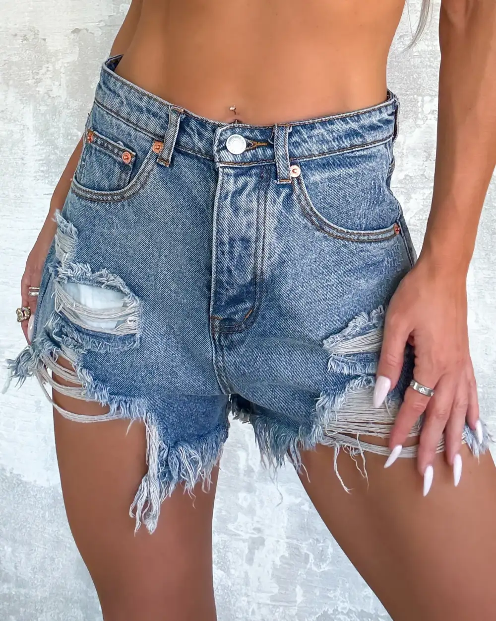 Contemporary Classic Denim Shorts