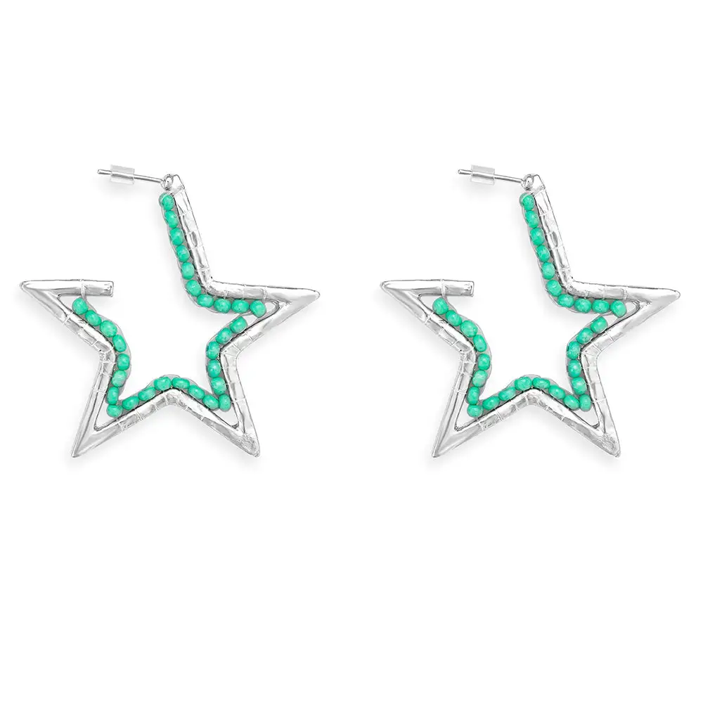 Layered Modern Celestial Statement Earrings