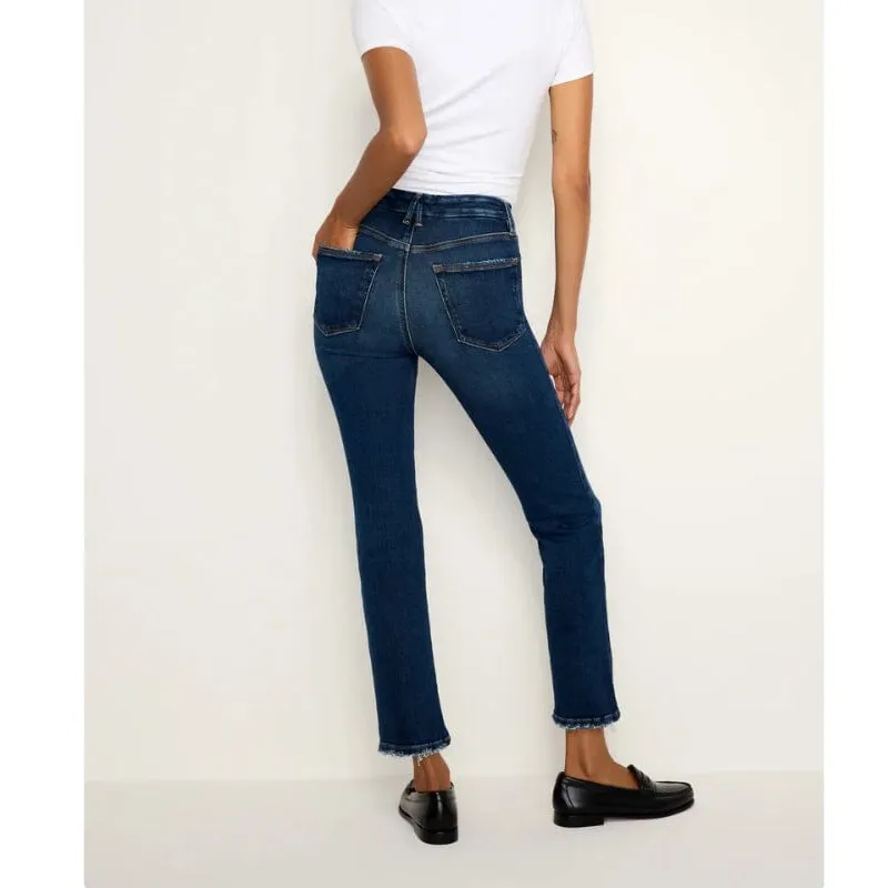 Straight-Leg Ankle-Length High-Rise Women's Jeans