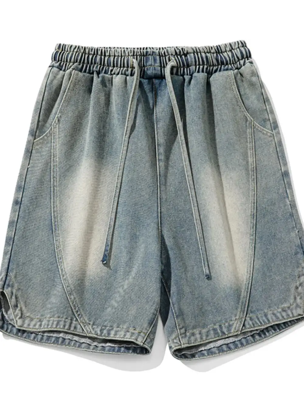 Modern Nylon Drawstring Cotton Blend Casual Shorts