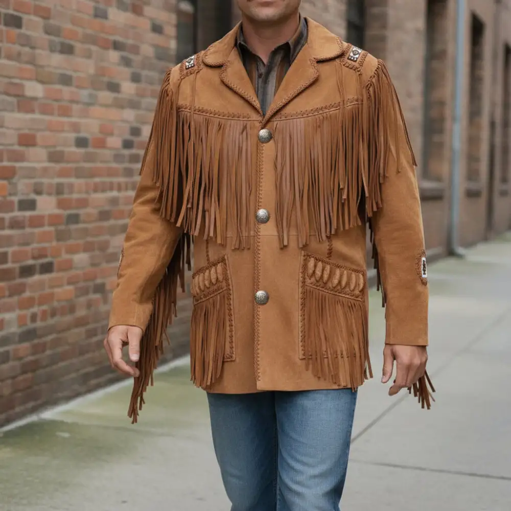 Heritage Suede Western Fringe Jacket