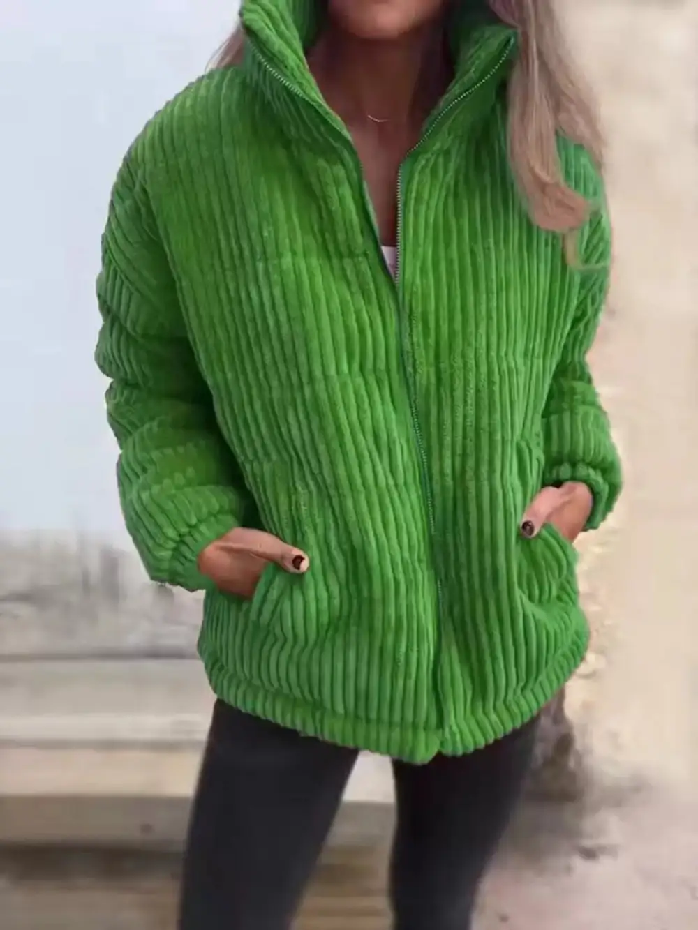 Full Size Zip Up Turtleneck