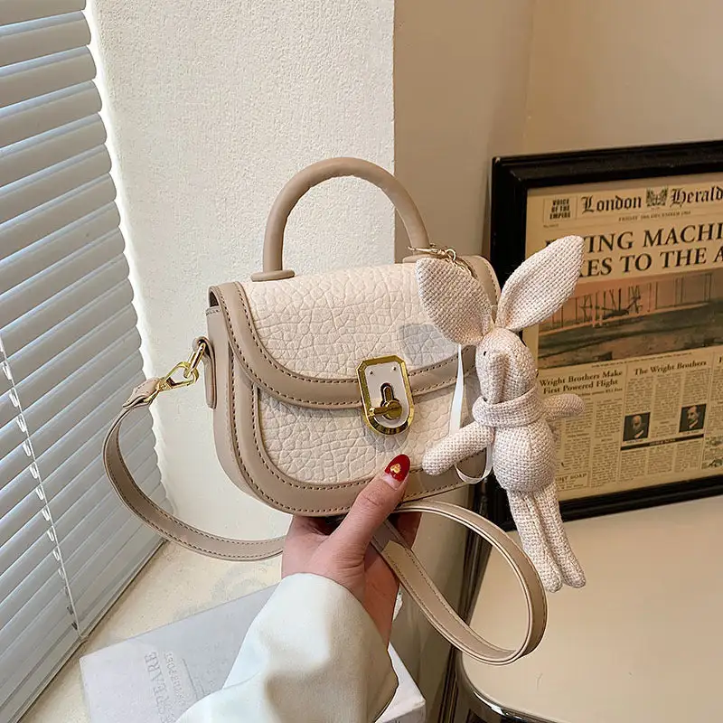 Structured Compact Textured Saddle Bag