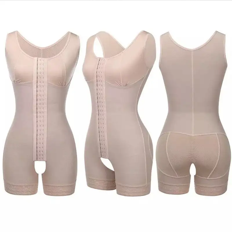 Crotch Access Conjoined Shaping Bodysuit