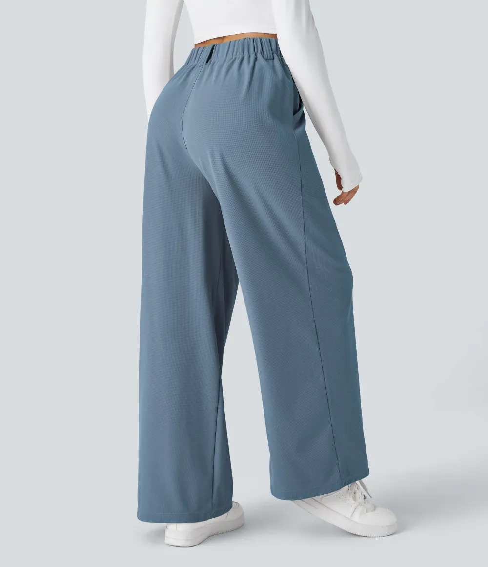 2026🔥  High Waisted Pocket Straight Leg Work Pants