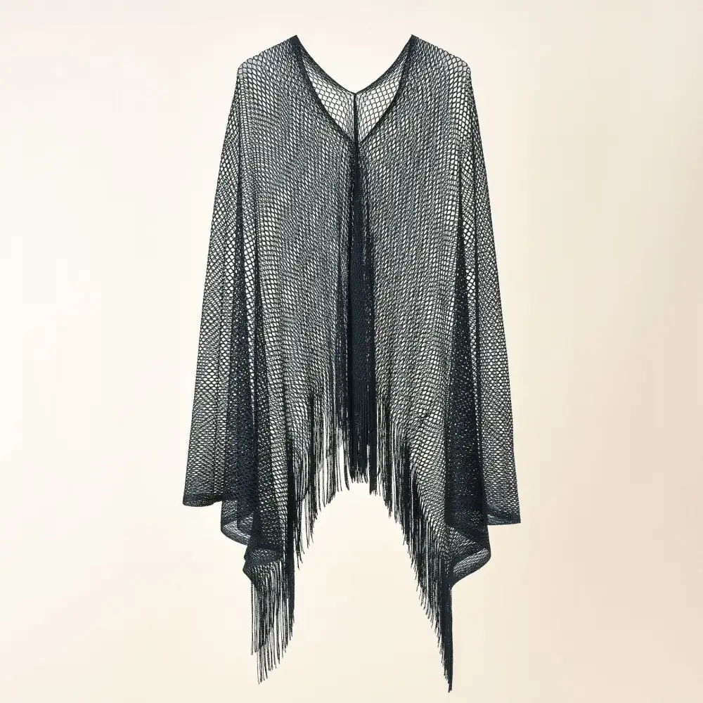 Fine Knit Mesh Knit Stole Scarf