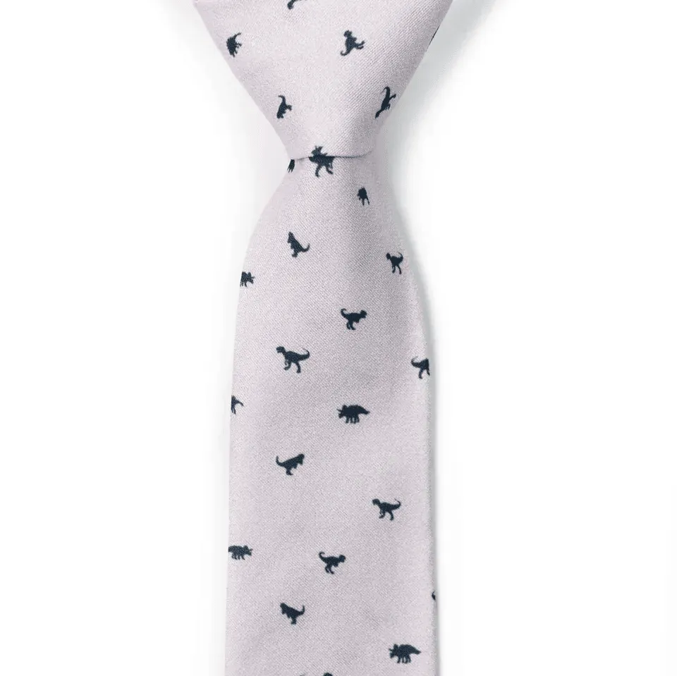 Polished Dinosaur Novelty Pattern Necktie