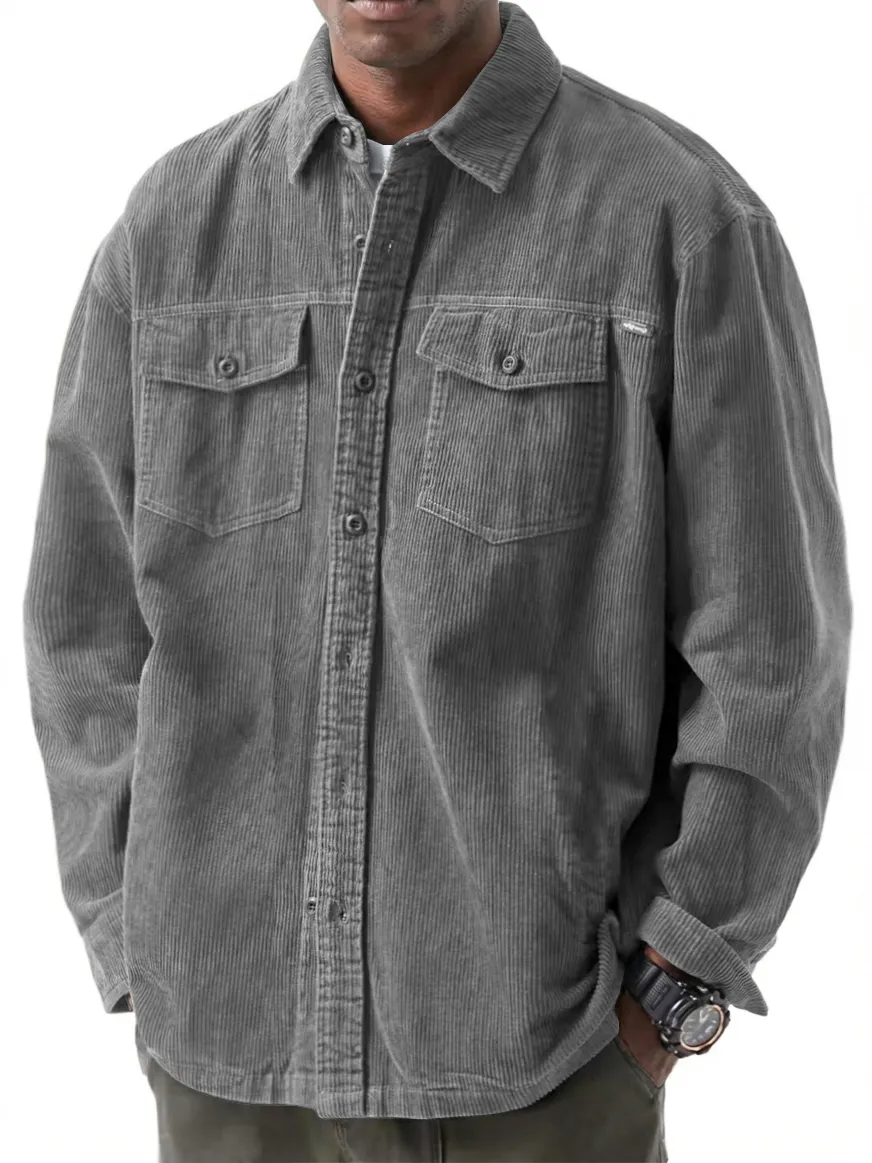 Corduroy Double Pocket Shirt