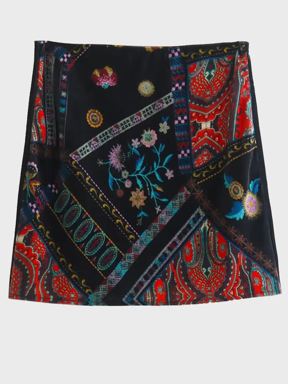 Calm Printed Zip Skirt