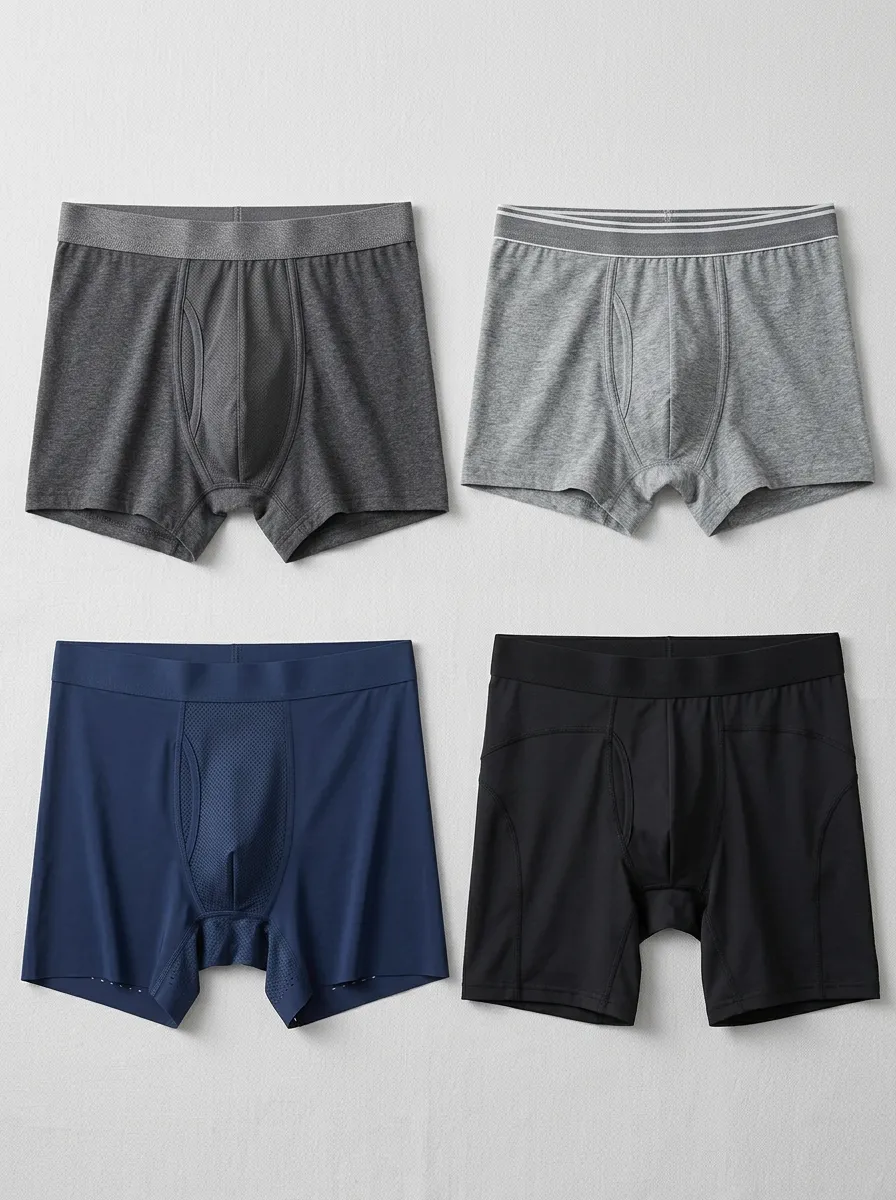 Men's Breathable Mesh Pouch Boxer Briefs