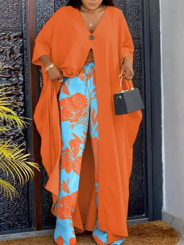 Women's Blouse and Trousers Fashion Casual Suit