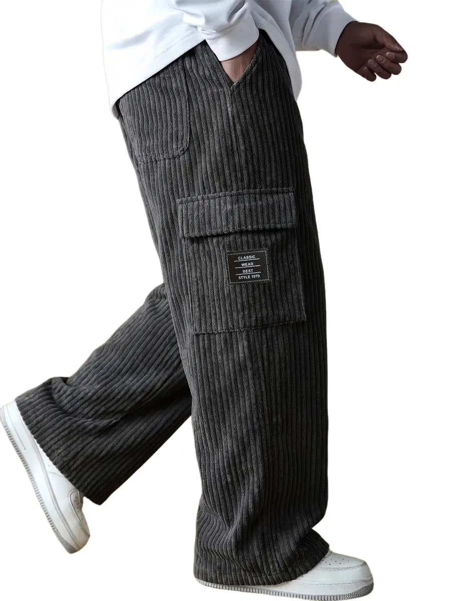 Clean Cut Corduroy Utility Pocket Trousers