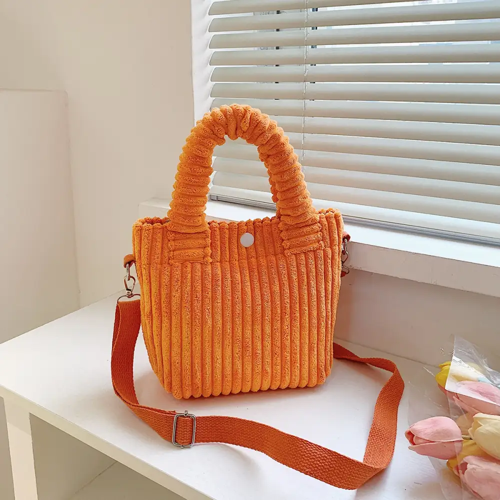 Chic Corduroy Crossbody Bag