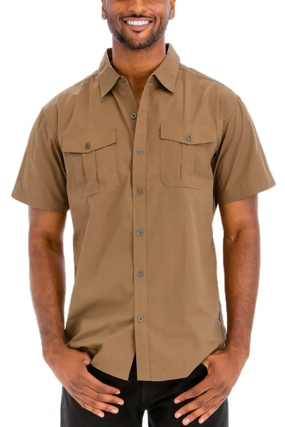 Two Chest Pocket Short Sleeve Shirt