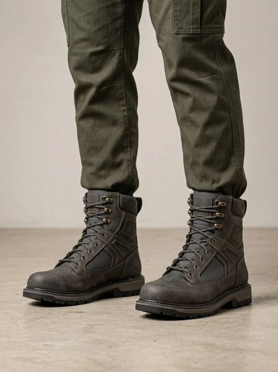 Men's Structured Tactical Work Boots