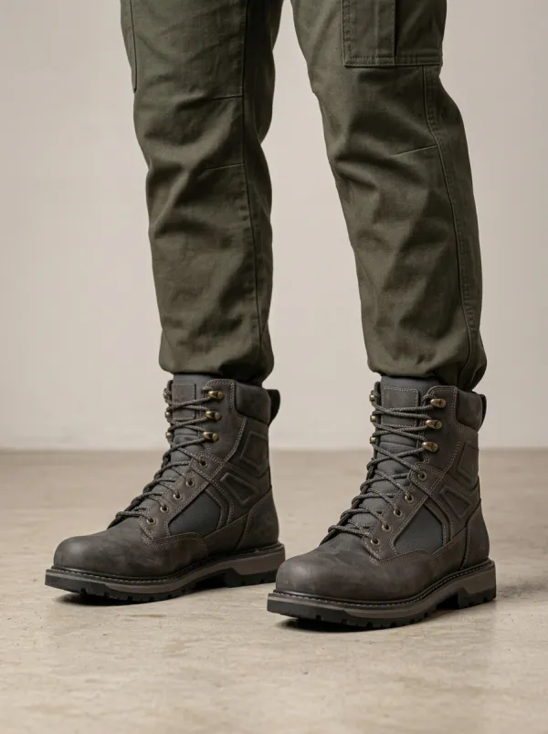 Men's Structured Tactical Work Boots