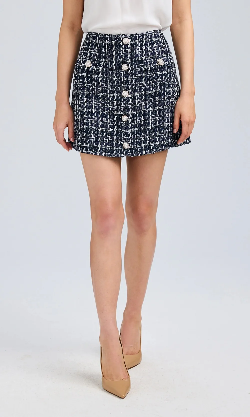 Premium Formal Tweed Skirt