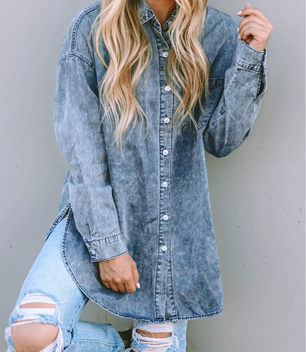 Everyday Pocket Detail Shirt Blouse