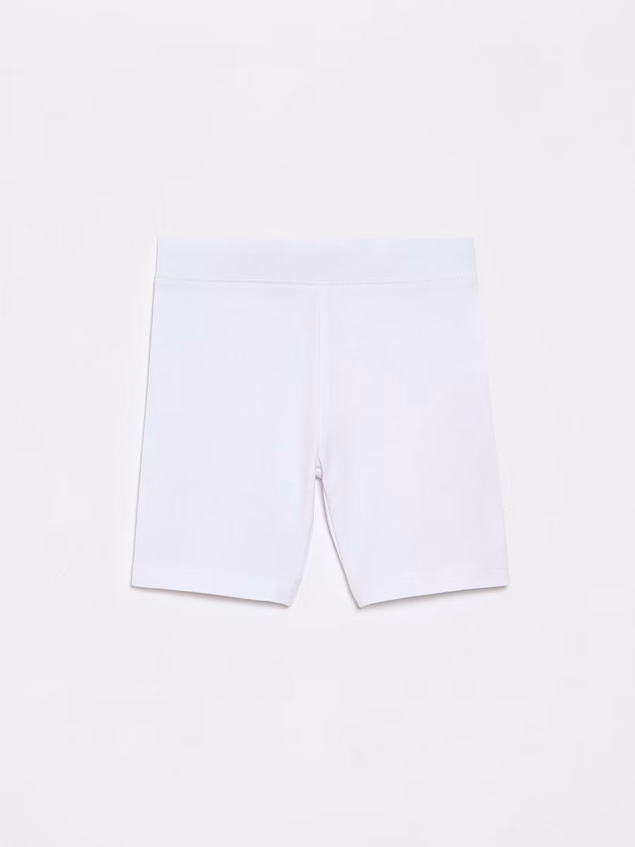 Girls White Jersey School Shorts 2 Pack detail 2