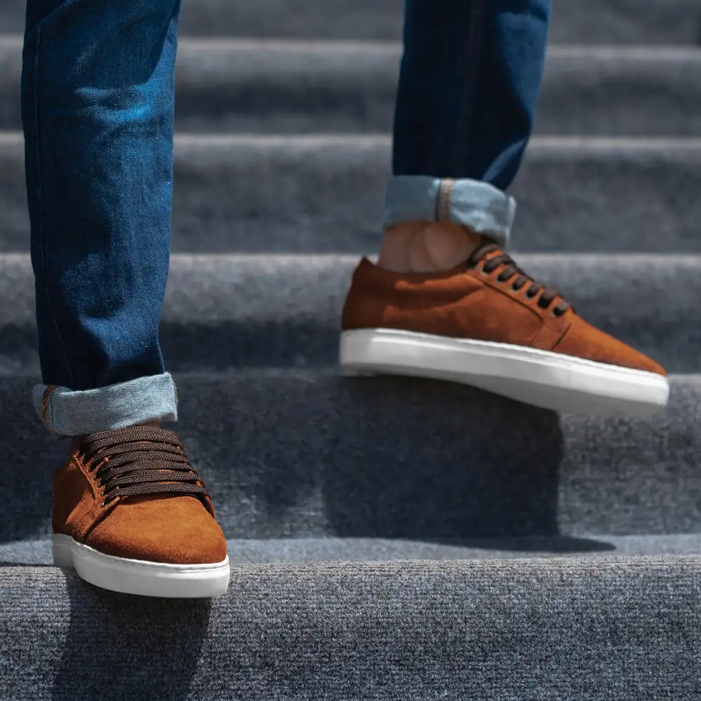 Relaxed Suede Low Top Sneakers