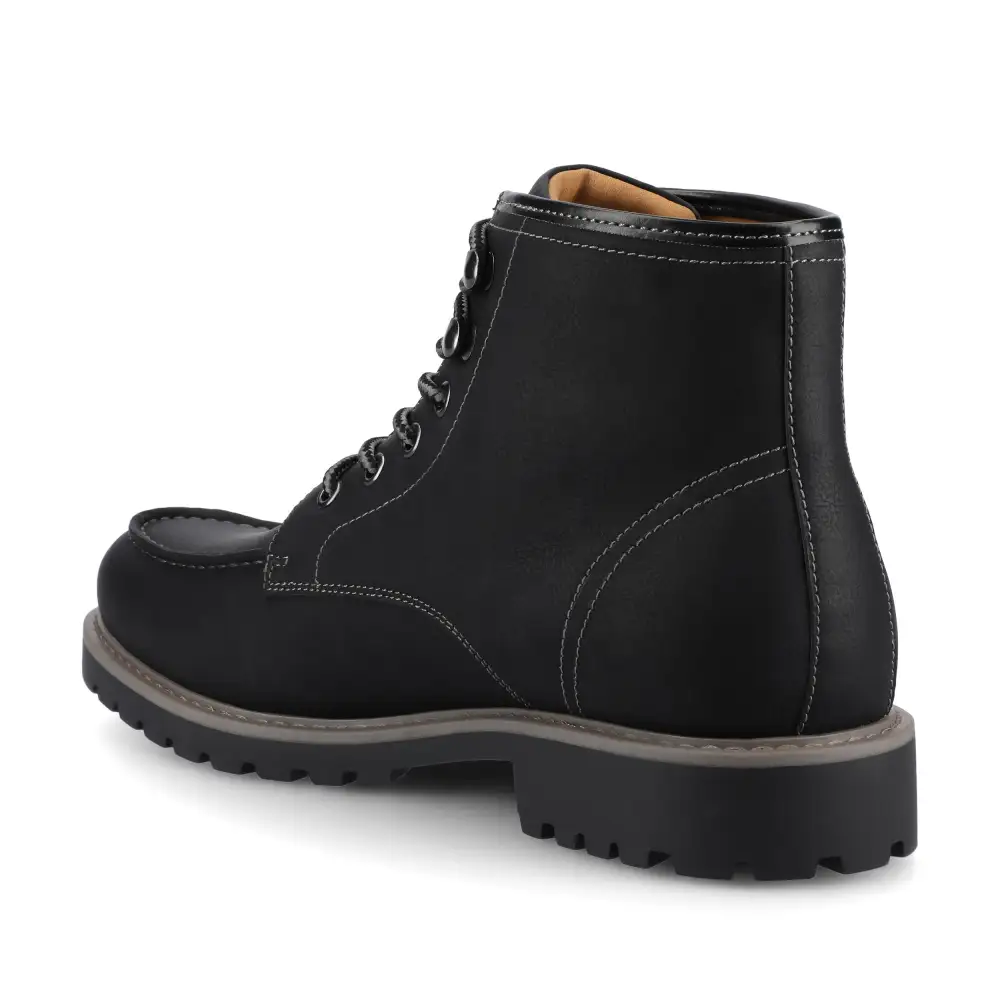 Toe Work Boots Black