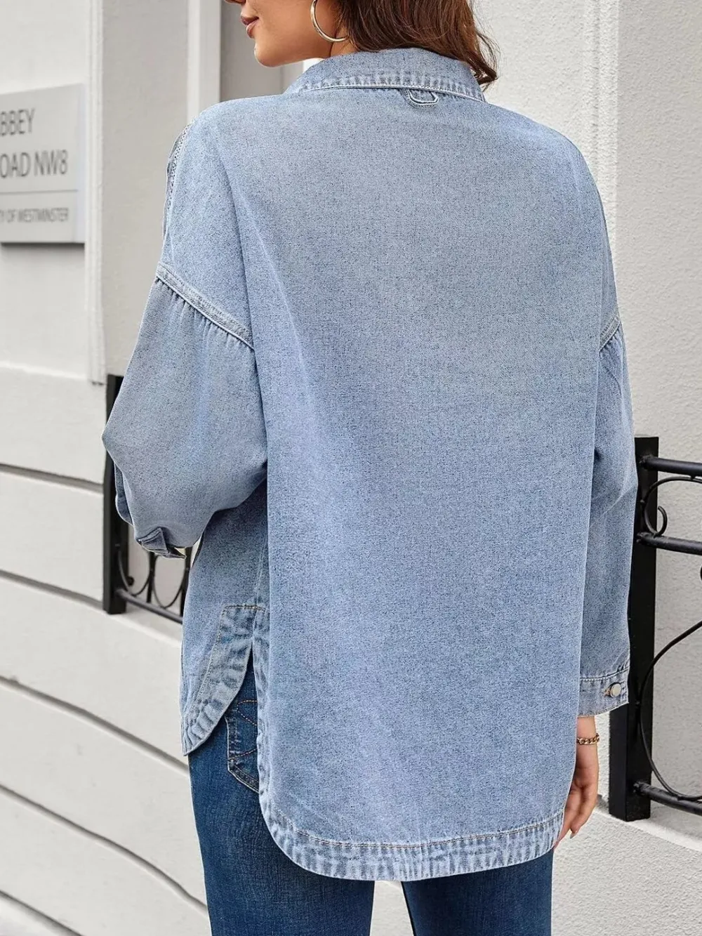 Vintage Wash Button-down Jacket