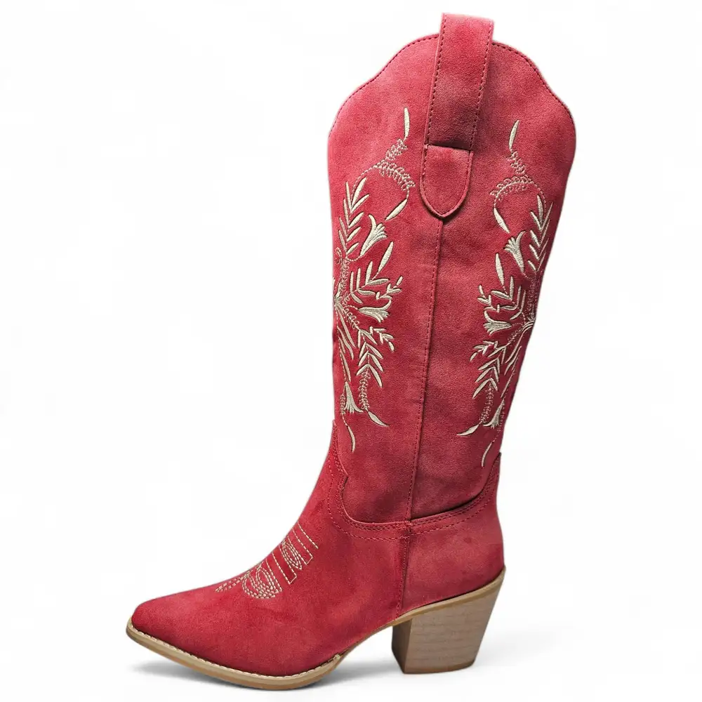 The Flora Suede Western Boots