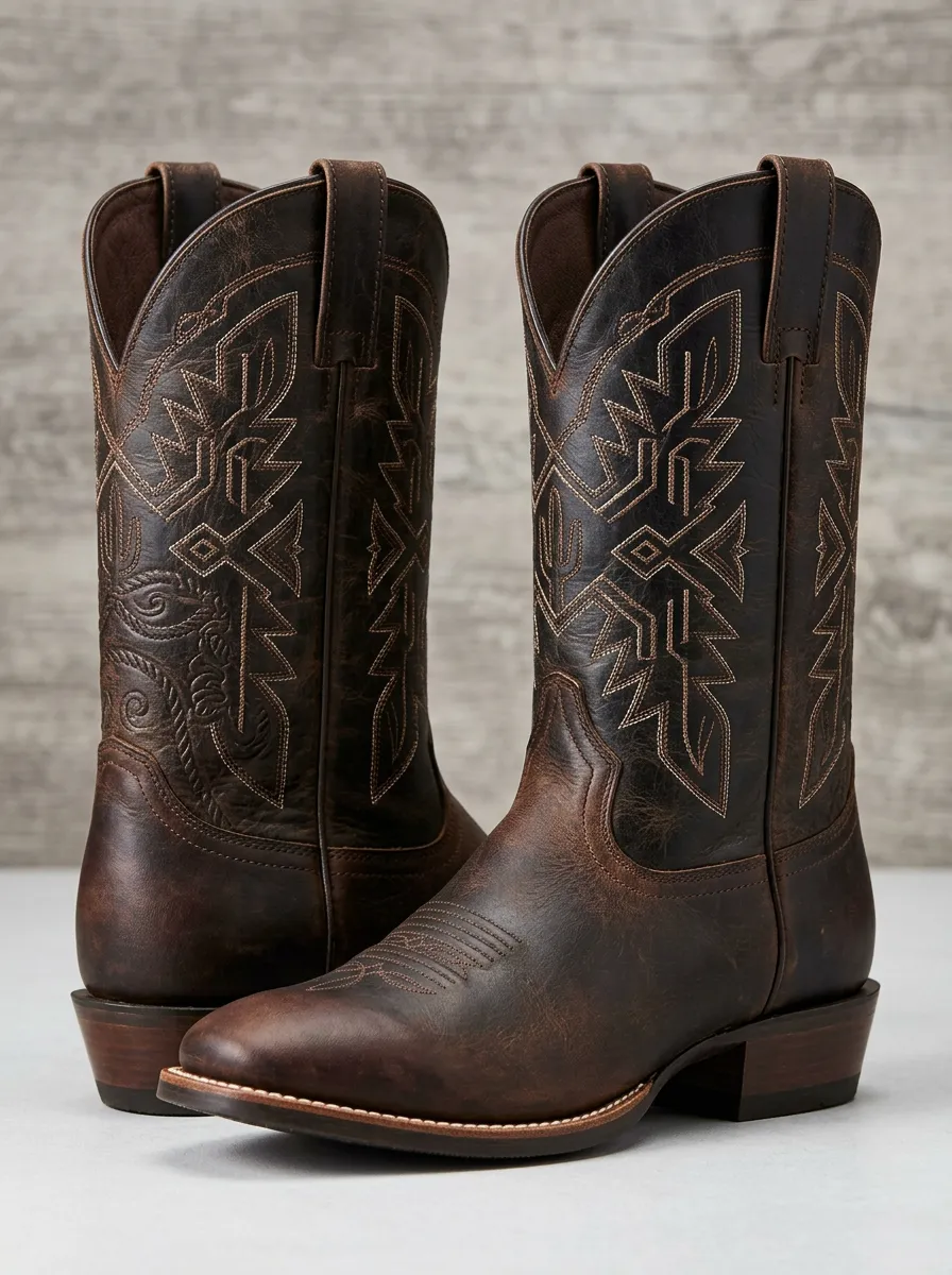 Traditional Embroidered Distinctive Western Boots