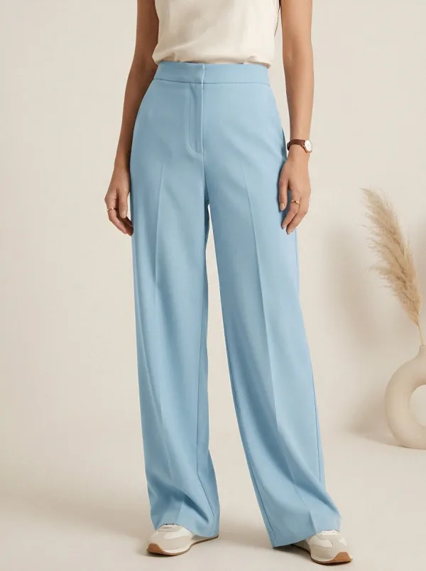 Minimal Relaxed Women's Wide-Leg Trousers