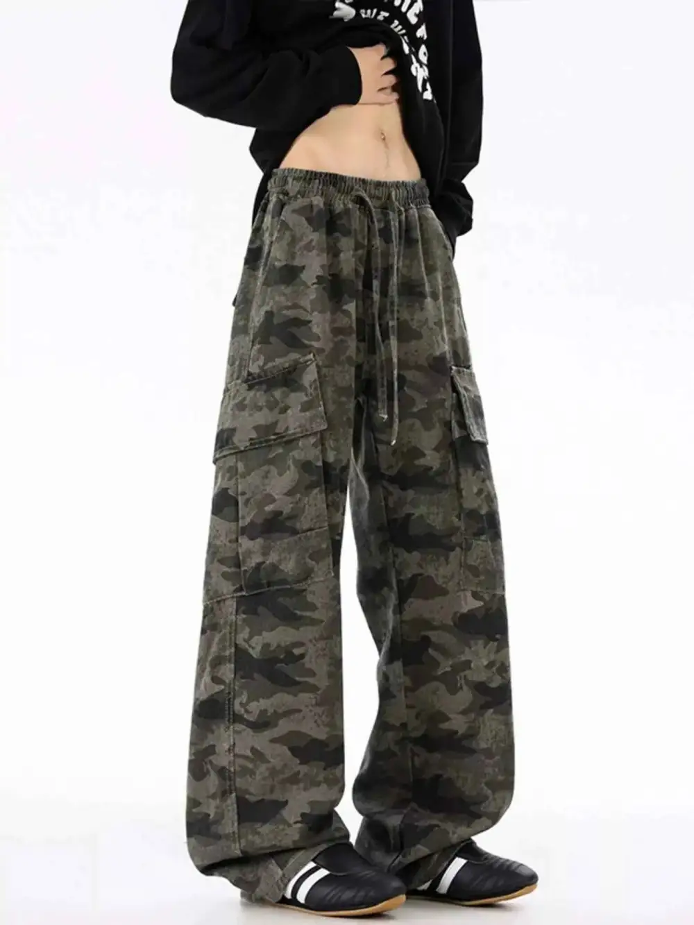 Everyday Camouflage Wide Leg Pants