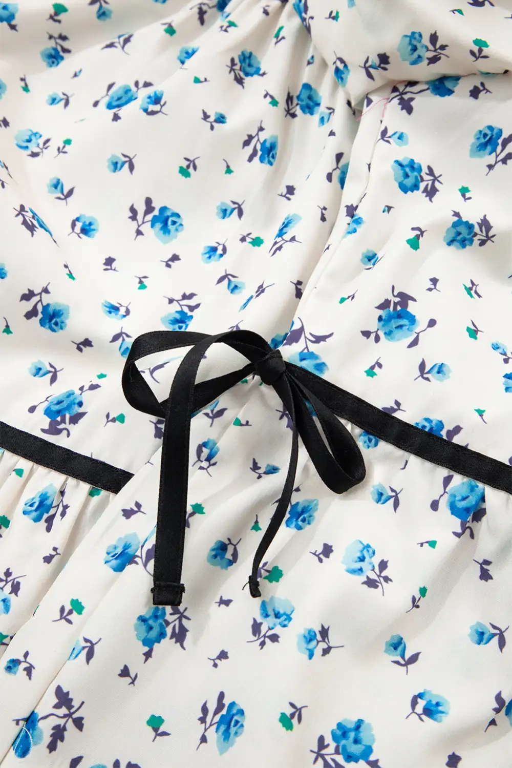 Everyday Floral Puff Sleeve Short Sleeve Shirt Blouse