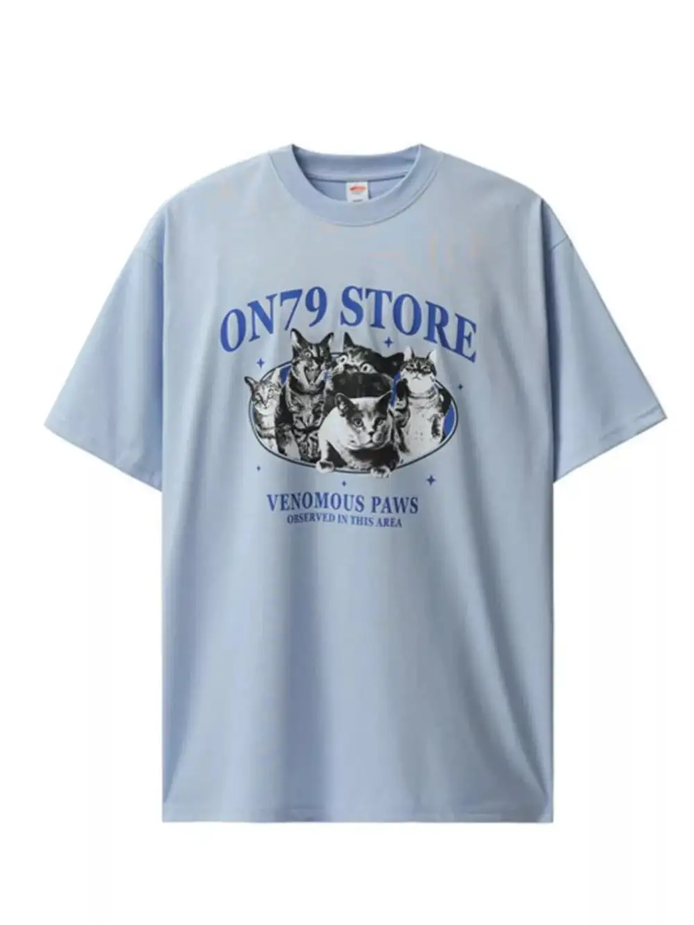 Soft Touch Graphic Round Neck Short Sleeve T-Shirt