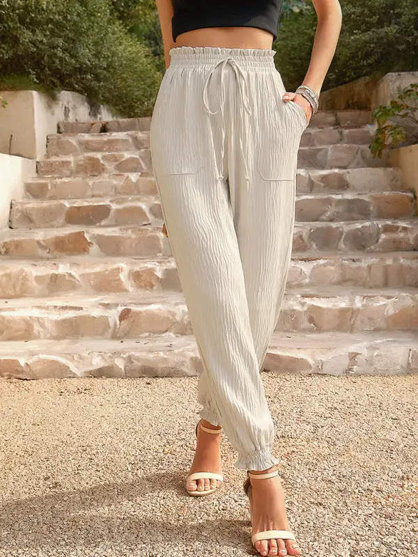 Woven Clean High Waisted Pants