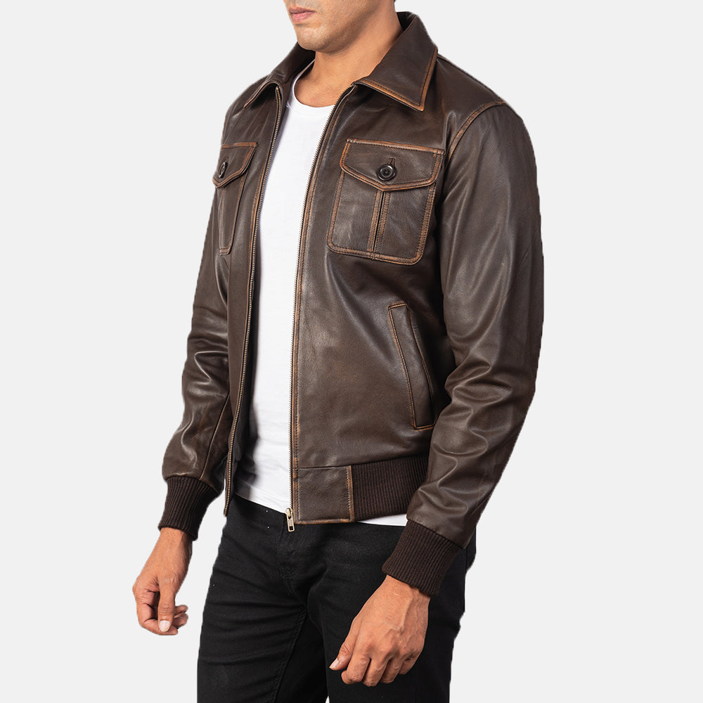 Men's Everyday Bomber Leather Jacket