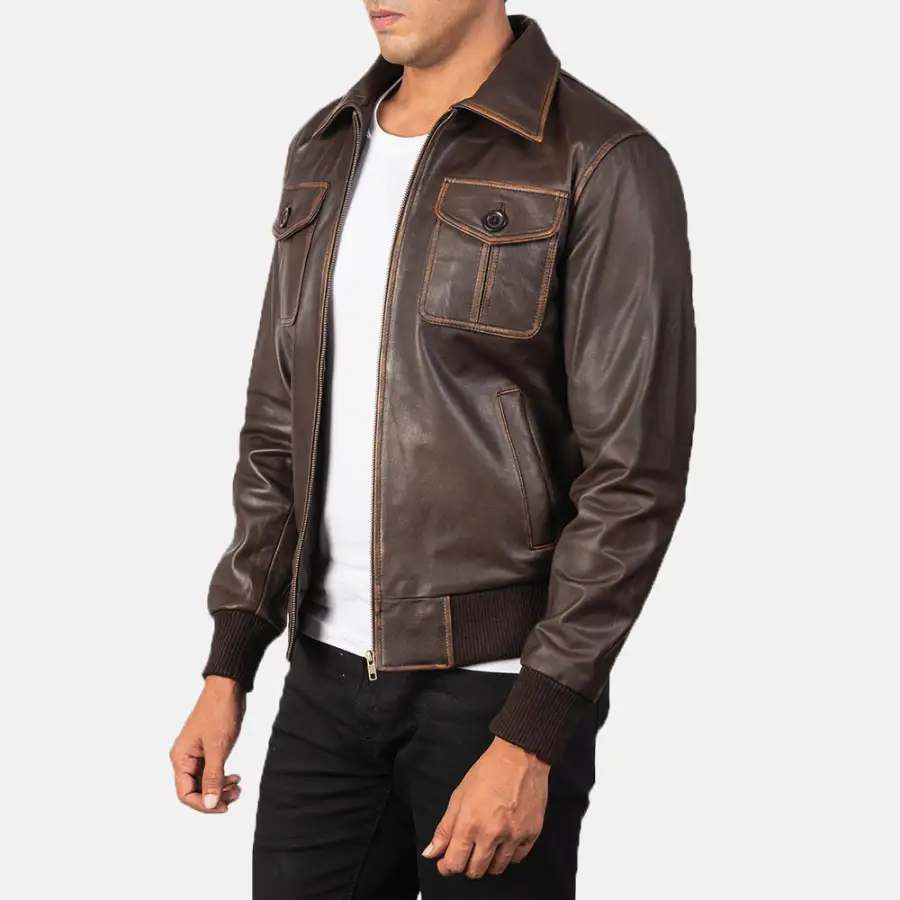 Men's Everyday Bomber Leather Jacket