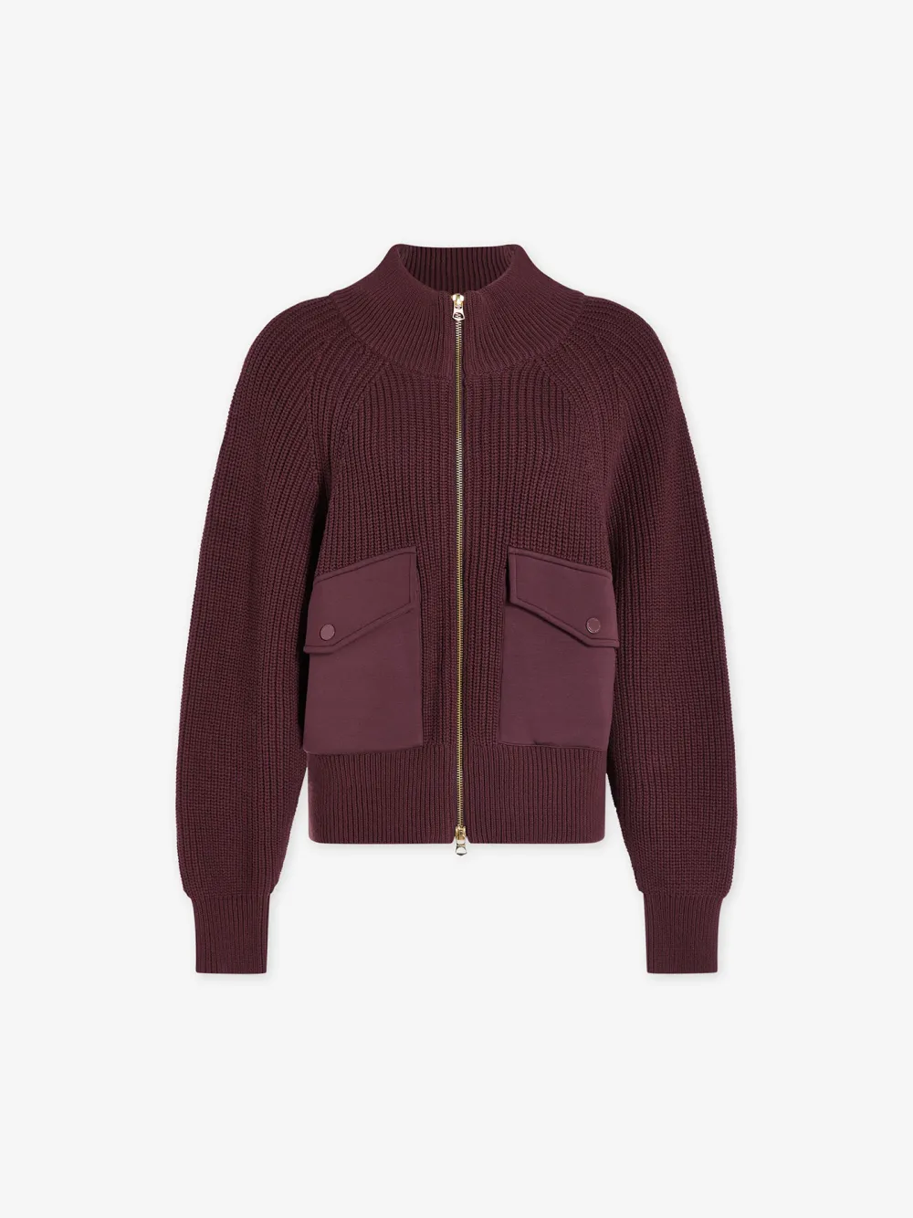 Cotton Half-Zip Knit Jackets