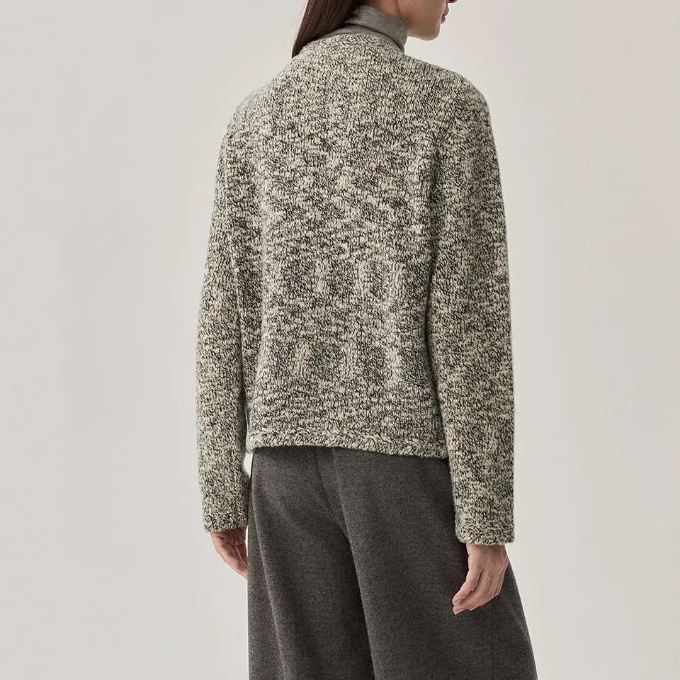 Women's Wool Long-Sleeve Cardigan