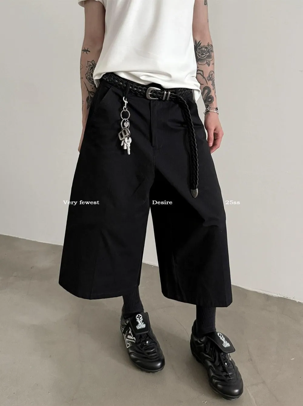 Wide Mid-Length Shorts
