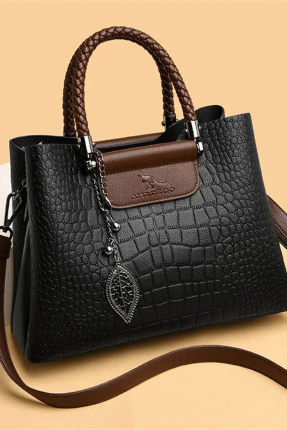 Leather Top Handle Bag