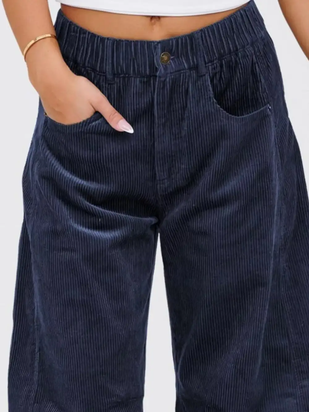 Classic Corduroy Wide Leg Pants