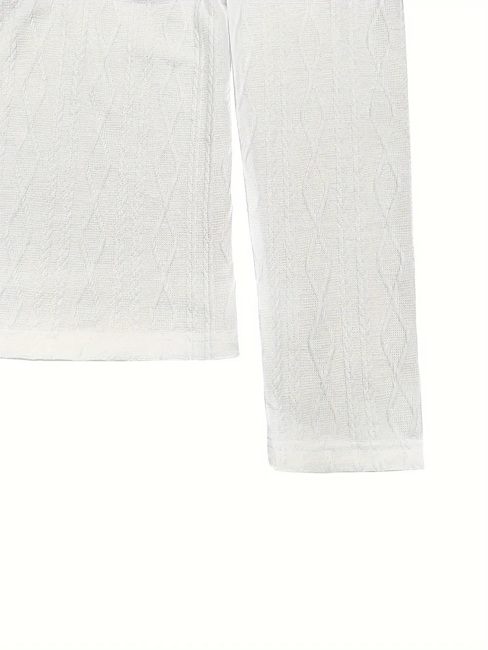 Cable Knit Drawstring Hooded Sweater