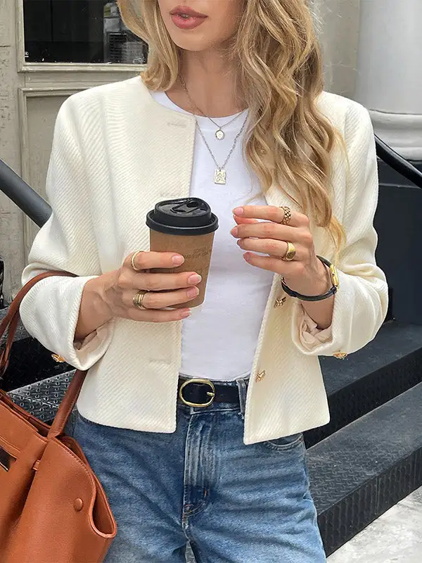 Classic Button Front Jacket