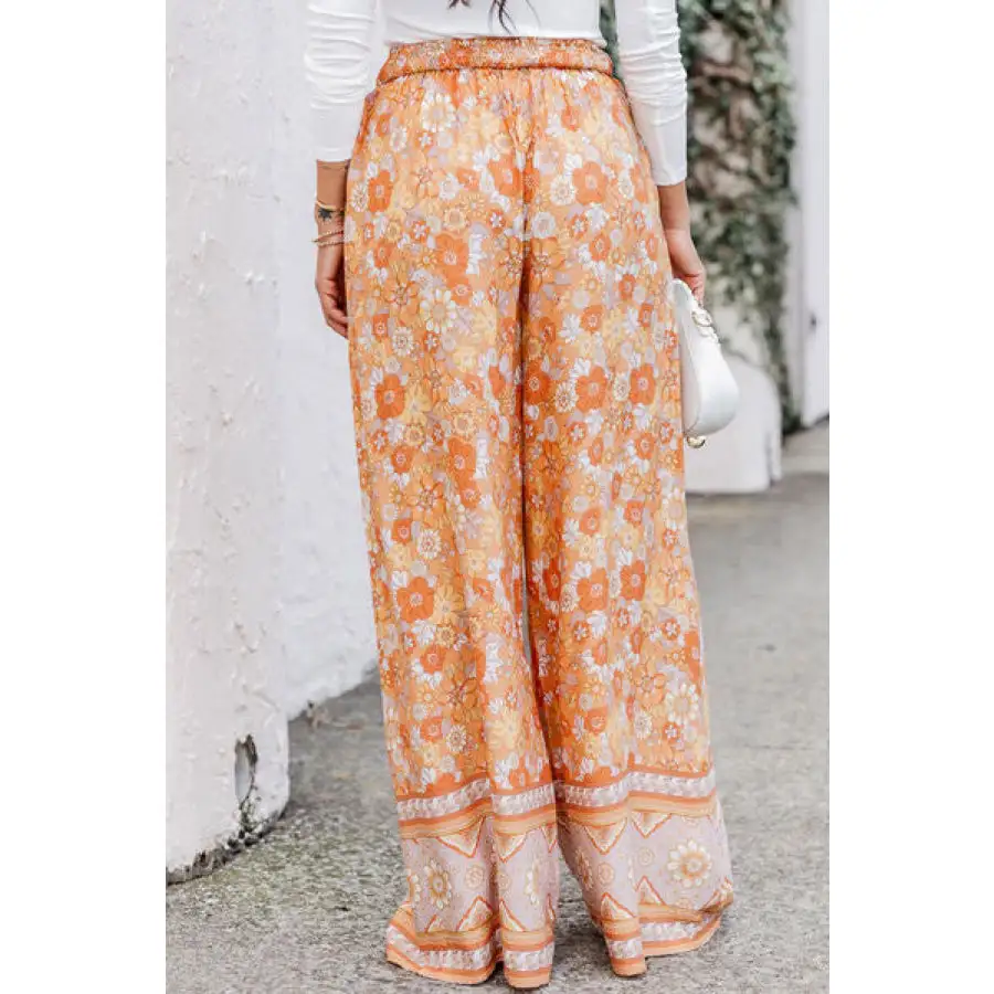 Tie Front Wide Leg Pants