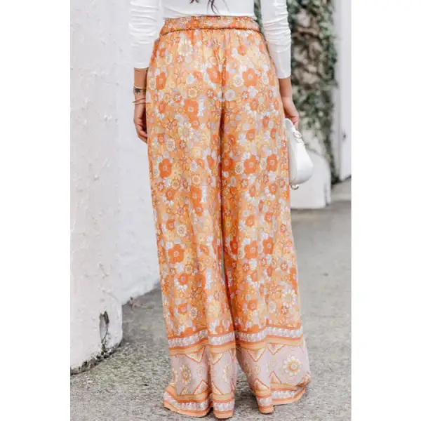 Tie Front Wide Leg Pants