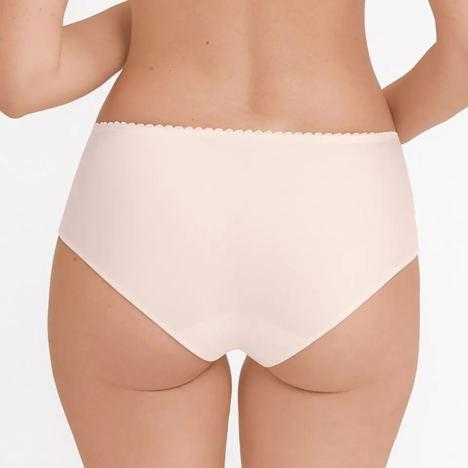 Women's Embroidery Satin Decorative Bow Shaping Brief Panty